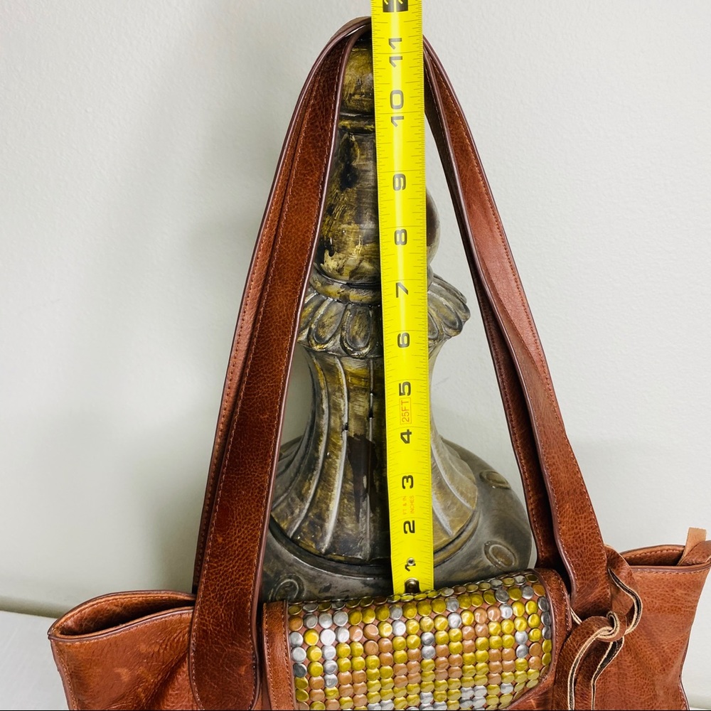 Lucky Brand Tan Tote with Sequin Flap - Picture 10 of 15